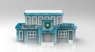 bg - monopolio estación de policía los juguetes 3d print model - Mito3D