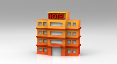 bg - monopole petit hôtel de 3 les jouets 3d print model - Mito3D