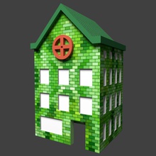 bg - monopolio piccolo hotel di 4 i giocattoli edificio gioco tabellone miniture il 3d print model - Mito3D
