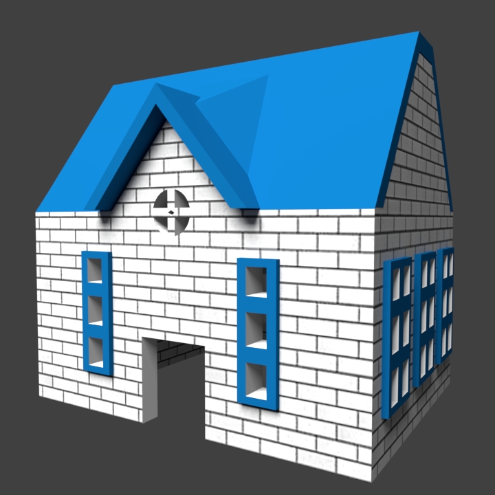 bg - monopolio piccola casa di 4 i giocattoli gioco tabellone in miniatura il 3D print model - Mito3D