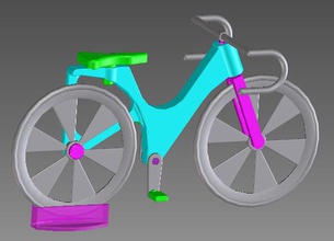 Fahrrad - Spielzeug 3d print model - Mito3D
