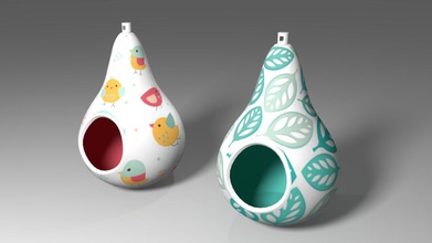 bird house 1 housewares color nest 3d print model - Mito3D