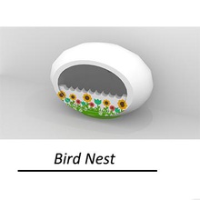 birdnest utilidades domésticas animal em casa pássaro de cor a 3d print model - Mito3D