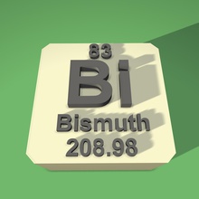 bismuth fridge magnet education periodic table 3d print model - Mito3D