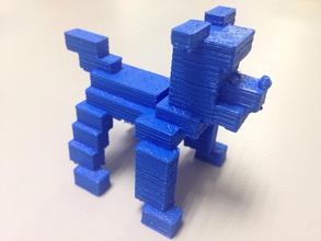 blocco del cane di design i giocattoli animale a blocchi carino 3d print model - Mito3D