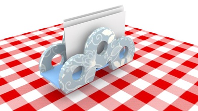 blue tissue holder housewares color organizer restaurant 3d print model - Mito3D