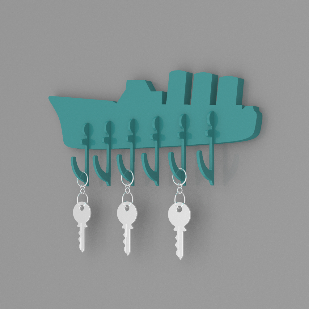 Boot key hanger Haushaltswaren gadget keyhanger officeware 3D print model - Mito3D