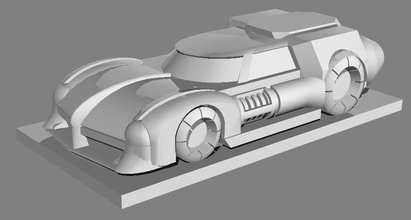 bobusmalus auto 1 i giocattoli prototipo di macchina giocattolo futurista 3d print model - Mito3D