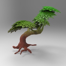 albero bonsai 2 20 mix gradiente misto la pianta 3d print model - Mito3D