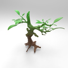 uma árvore bonsai 20 mistura gradiente misto planta 3d print model - Mito3D