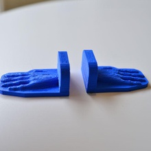 book ends hand education 3d print model - Mito3D
