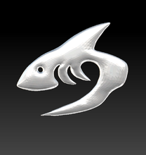 ficha -tubarão educação nobel sla 3d print model - Mito3D