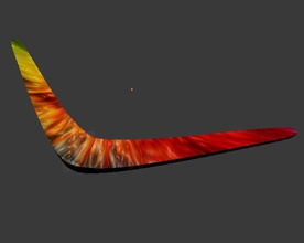 3 boomerang oyuncaklar bumerang renk karışık bir çanta dokular 3d print model - Mito3D