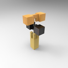 Grenze Verbindung Kunst capsula die Holzbearbeitung 3d print model - Mito3D