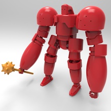 bortocx 10 brinquedos articulados robô 3d print model - Mito3D