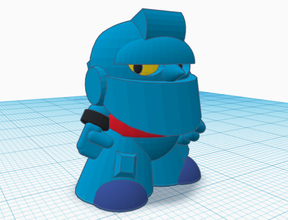 botblitz bleu les jouets l'anime chibi jeu gigantor pion jouet 3d print model - Mito3D