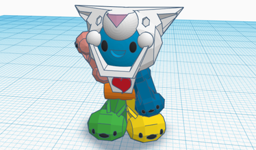 botblitz rose les jouets jeu pion jouet voltron 3d print model - Mito3D