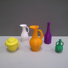 bottle set 2 housewares 3d print model - Mito3D