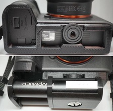 piastra inferiore extender sony a9 a7riii gadget la fotocamera ilce-7rm3 ilce-9 3d print model - Mito3D