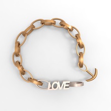 le bracelet de la mode l'accessoire l'amour nobel sla saint-valentin 3d print model - Mito3D