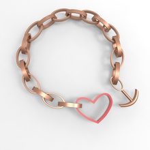 bracelet fashion accessory love nobel sla valentine's day 3d print model - Mito3D