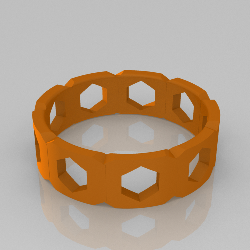 bracelet 2 de la mode accessoire base le 3D print model - Mito3D