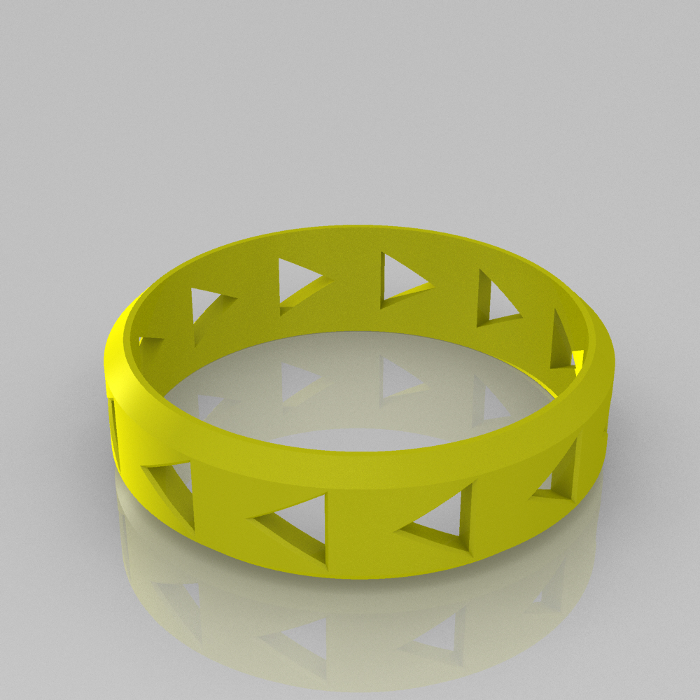 pulsera de 3 la moda accesorio base 3D print model - Mito3D