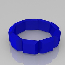 bracelet 7 fashion accessory base 3d print model - Mito3D