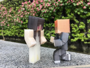 bride groom toys color da vinci minecraft valentines 3d print model - Mito3D