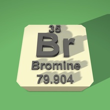 bromine periodic table fridge magnet education 3d print model - Mito3D