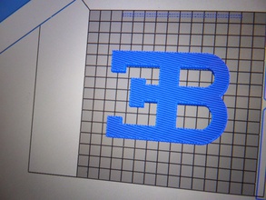 bugatti logotipo a arte 3d print model - Mito3D