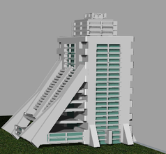 building structure art 3d print model - Mito3D