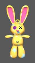 bunny portachiavi moda accessori coniglietto colore 3d print model - Mito3D