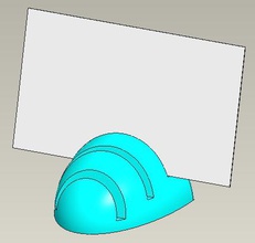 Visitenkarte vase office - Karte 3d print model - Mito3D