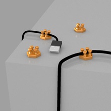 Kabel-clip 4 office cableclips gadgets officewares 3d print model - Mito3D