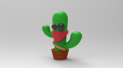 cactus 2 los juguetes 3d print model - Mito3D