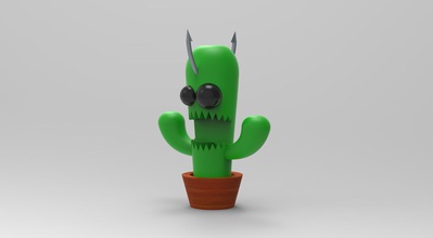 cactus 3 brinquedos 3d print model - Mito3D
