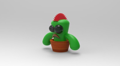 cactus 4 brinquedos 3d print model - Mito3D