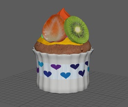 la torta de moda alimentos 3d print model - Mito3D