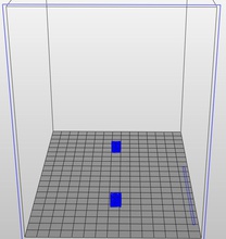 calibrar único extrusor la educación square 3d print model - Mito3D