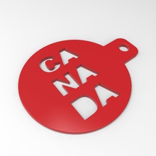 Kanada Kaffee-Schablone Haushaltswaren Kanada-Tag 3d print model - Mito3D