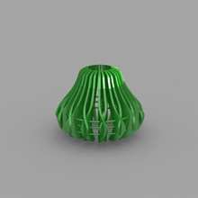 candle table light shade 5 art lightshade 3d print model - Mito3D