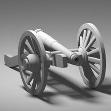 cannon art display i giocattoli 3d print model - Mito3D