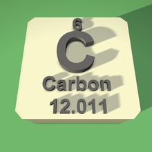 carbon periodic table fridge magnet education 3d print model - Mito3D