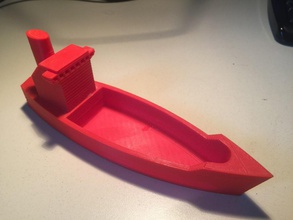 cargo Schiff - Spielzeug barco 3d print model - Mito3D
