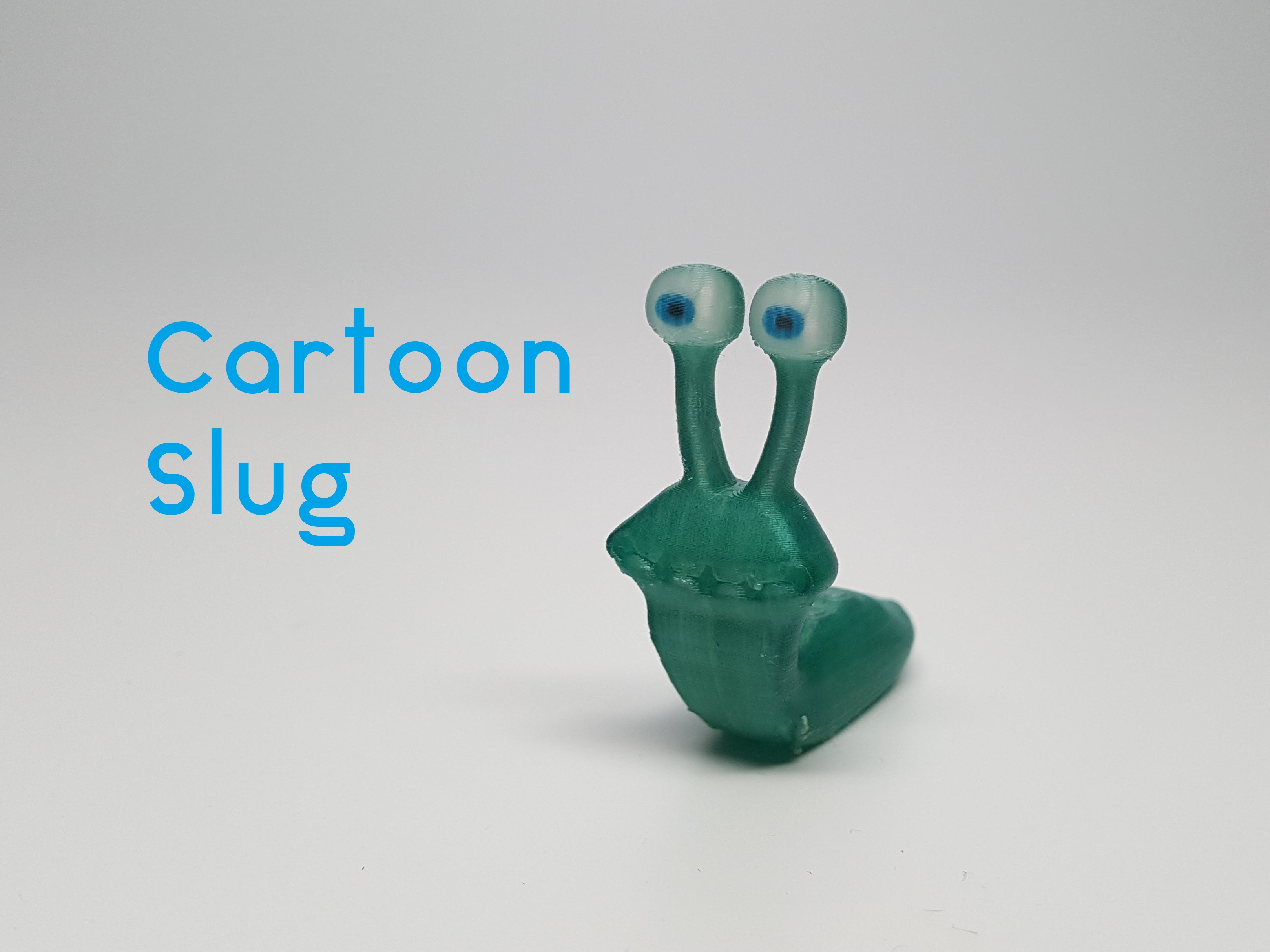 karikatür salyangoz oyuncaklar çizgi film hayvan renk böcek slug oyuncak 3D print model - Mito3D