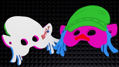 karikatür tarzı maske bebek troll oyuncaklar renk oyuncak 3d print model - Mito3D