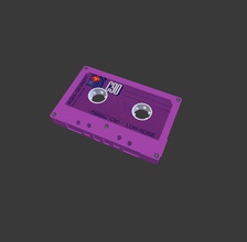 cassette tape 2 gadgets color mixed bag texture 3d print model - Mito3D