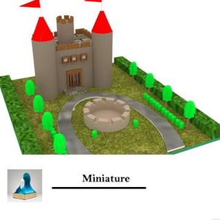 castle miniature ohitsmeirish color display fantasy 3d print model - Mito3D