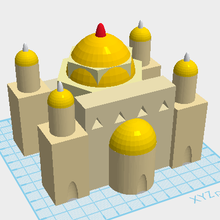 château l'éducation 3dprinting couleur jouet 3d print model - Mito3D
